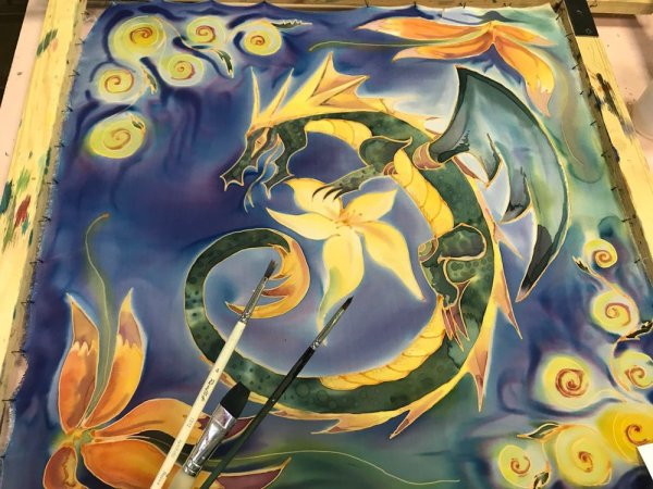 Художественная роспись по ткани