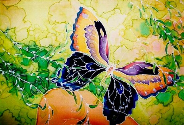 Перелешина Ирина батик диптих