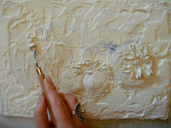 Белая штукатурка для стен