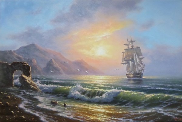 Художник маринист Максим Ильин