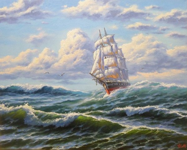 Художник маринист Максим Ильин