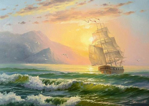 Художник маринист Максим Ильин