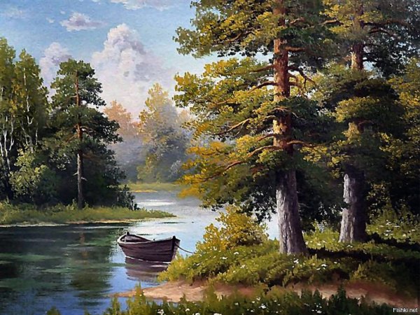 Художник Максим Ильин Лесной пейзаж