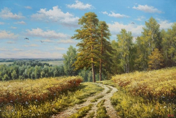 Левитан рожь картина