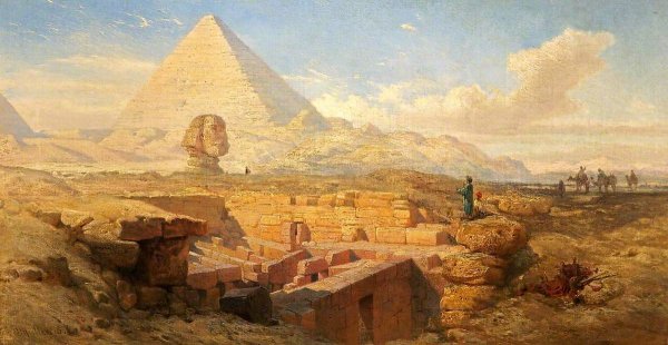 Поленов Нил вдали пирамиды