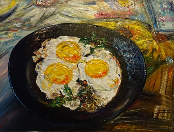 Картина яичница