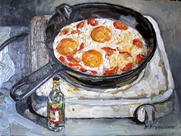Картины Карен Вернер яичница