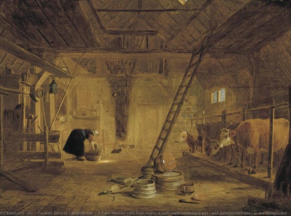 Репетиция в амбаре картина