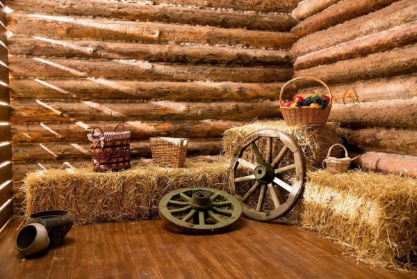 Фотозона в деревенском стиле