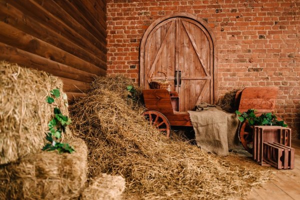 Сено в сарае