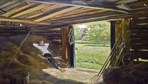 Художник Андрей Подшивалов. «Деревенское счастье»