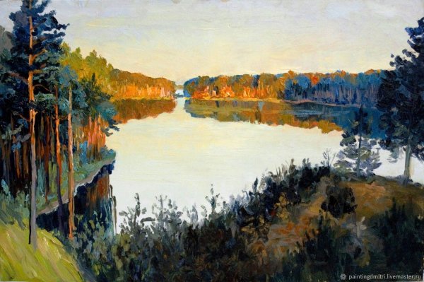 Исаак Ильич Левитан Лесное озеро