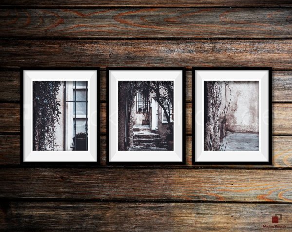 Мокап картина на стене