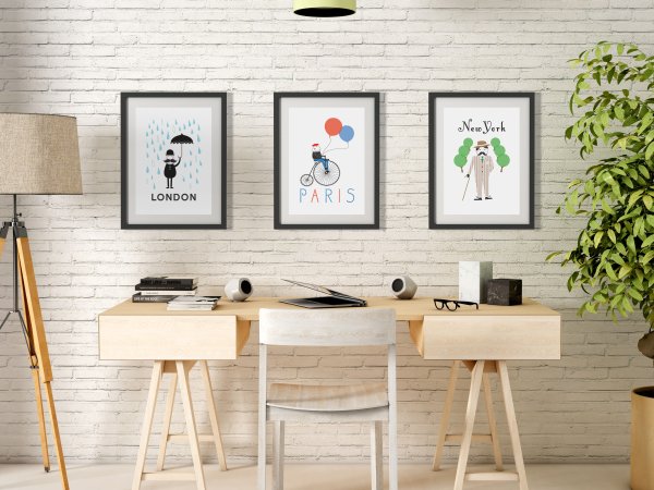 Рамки в интерьере