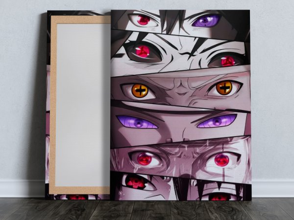 Постер "Наруто - глаза коллаж"