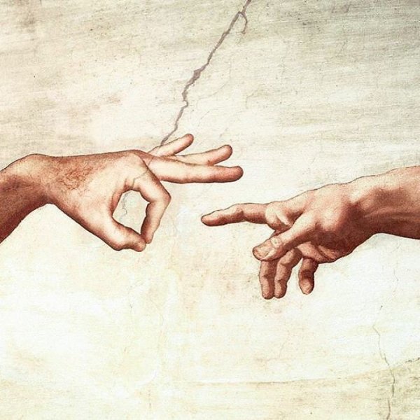 Микеланджело Буонарроти картины Сотворение Адама