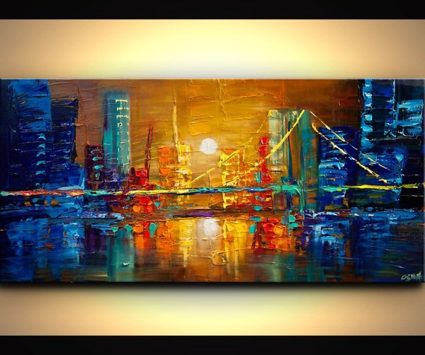 Абстрактная картина горизонтальная