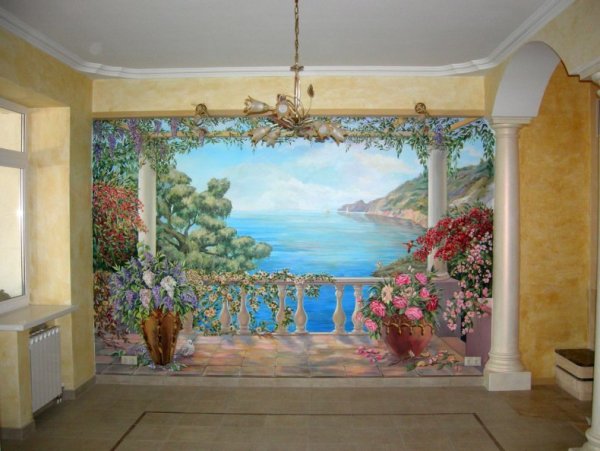 Роспись стен фреска