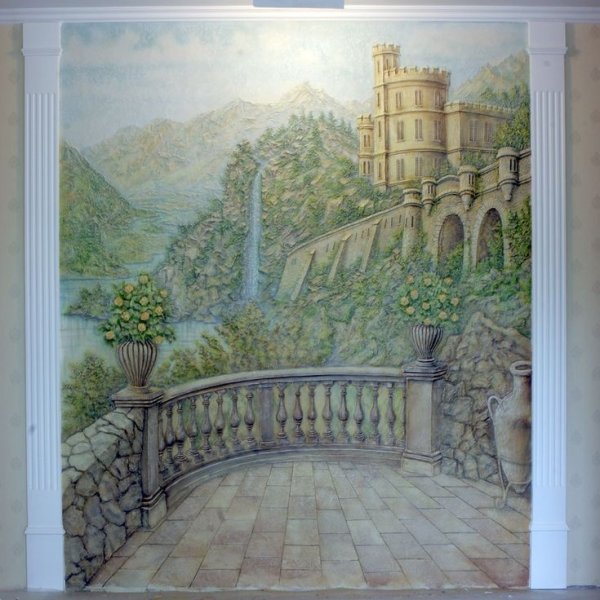 Судаков Сергей барельеф картины улицы Италии