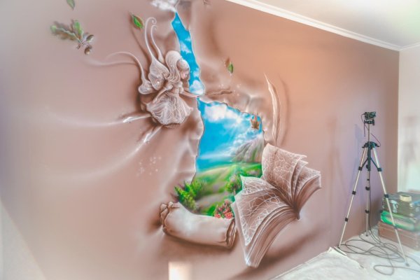 Аэрография в интерьере