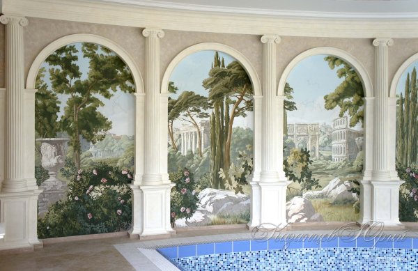 Фрески в античном стиле