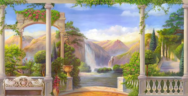 Греческие фрески Аффреско