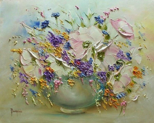 Живопись Татьяны Зубовой пейзаж мастихин