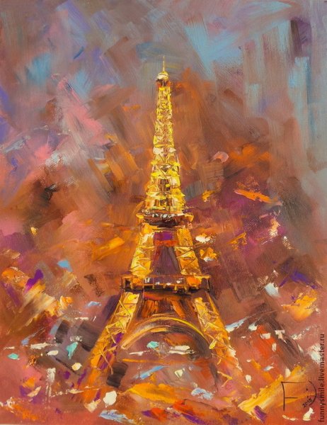 Eifeljeva bashnja маслом картины