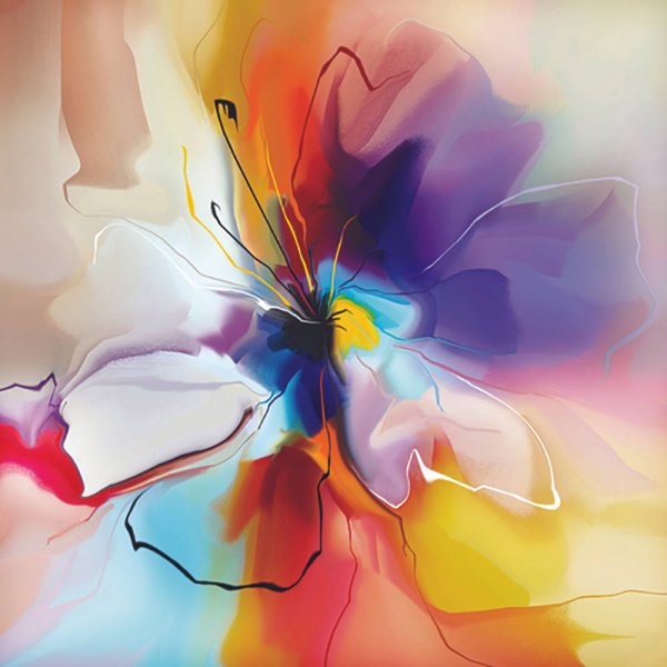 Абстракционизм цветы