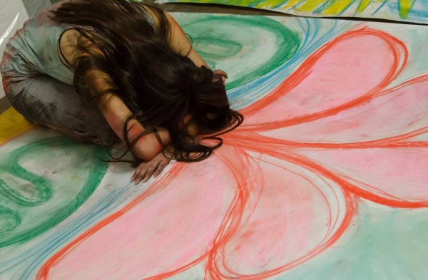 Рисование маслом на холсте