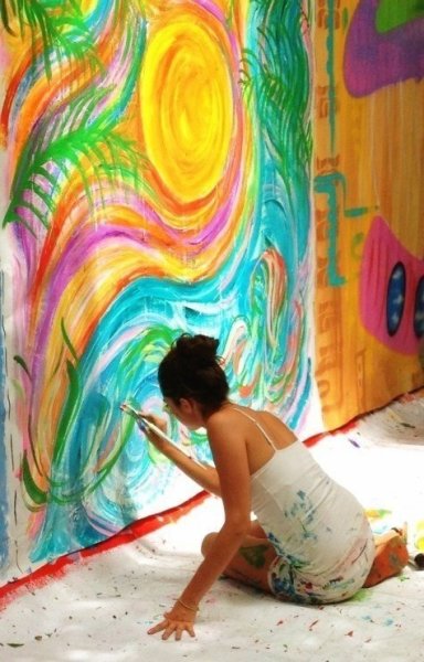 Фотосессия с мольбертом и красками