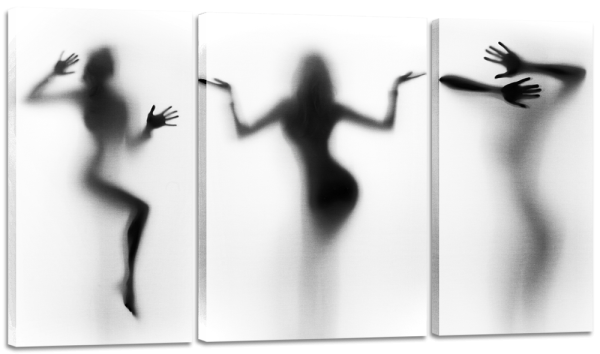 Отпечаток попы на холсте