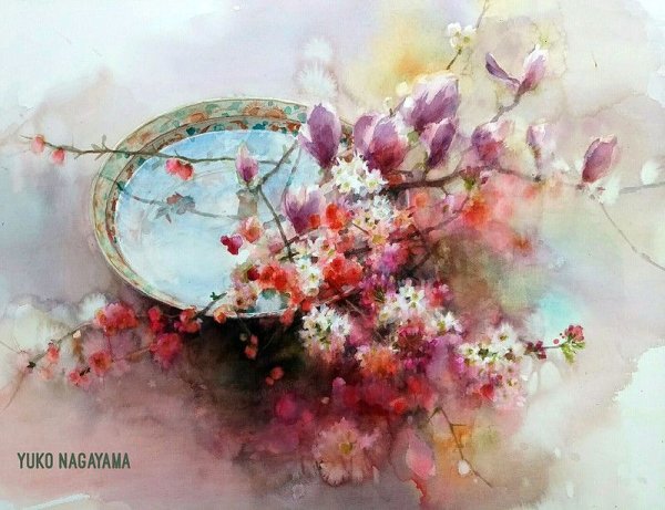 Японская акварелистка ЮКО Нагаяма