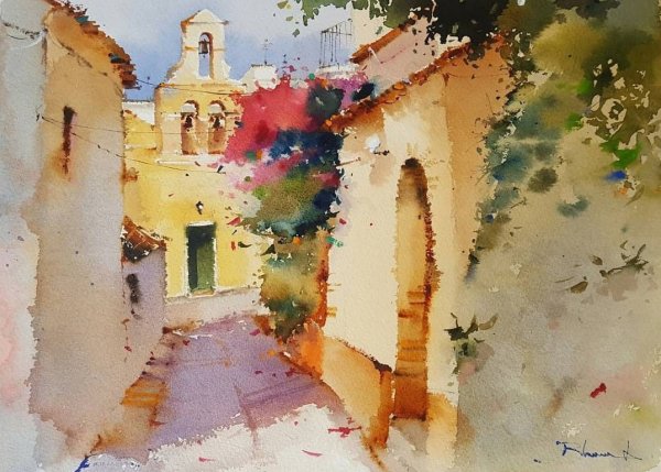 Бланка Альварес акварели