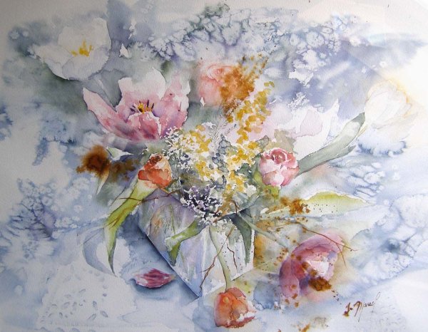 Жозетта Маррэль акварели