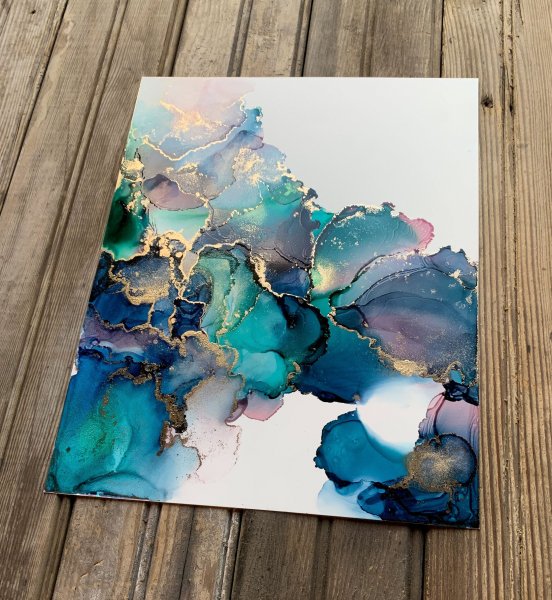 Алкогольные чернила картины