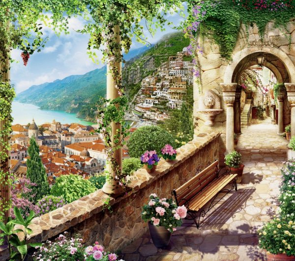 Фреска Греция 12л фотообои Тула VIP