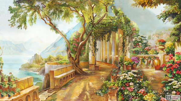 Фреска Райский сад