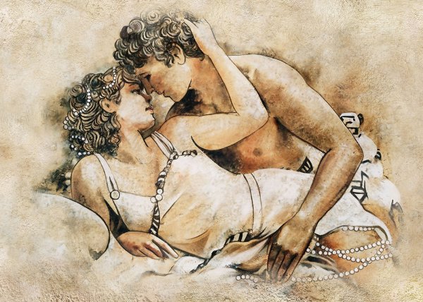 Страстные картины в спальню