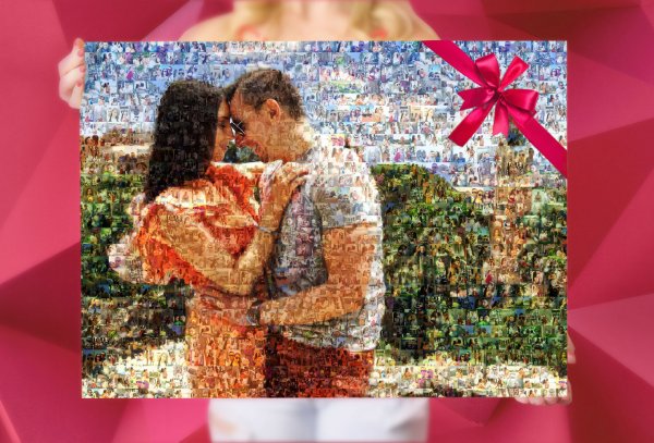 Фото мозаика на хослте