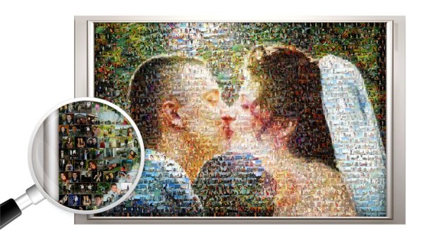 Фото мозаика на хослте