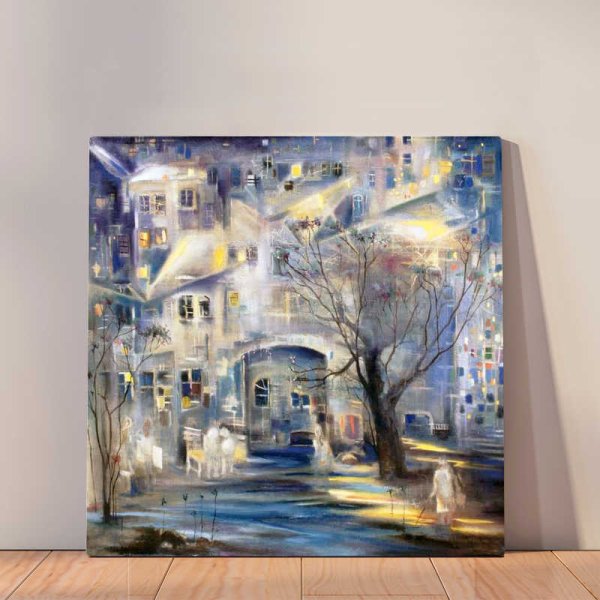 Кафе на набережной картина