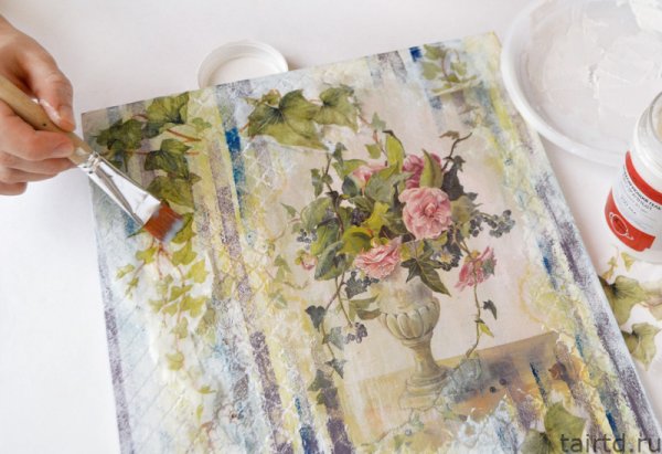 Панно в технике декупаж