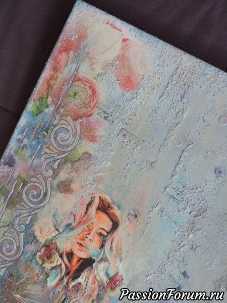Декупаж картины на холсте