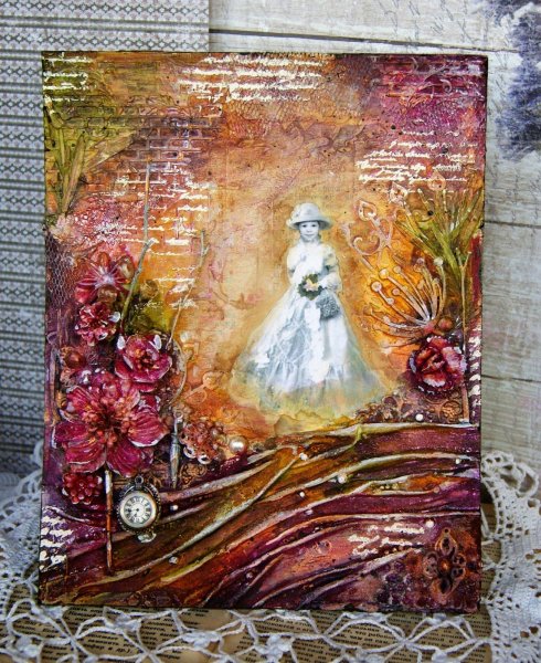 Декупаж на холсте пошагово