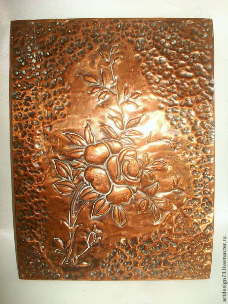 Картины из окисленной меди