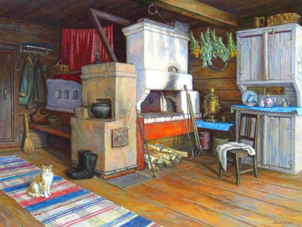 Ткацкий станок русская изба