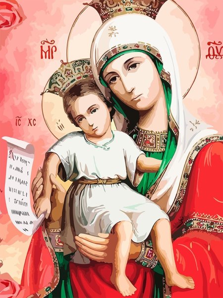 Картины по номерам иконы на холсте