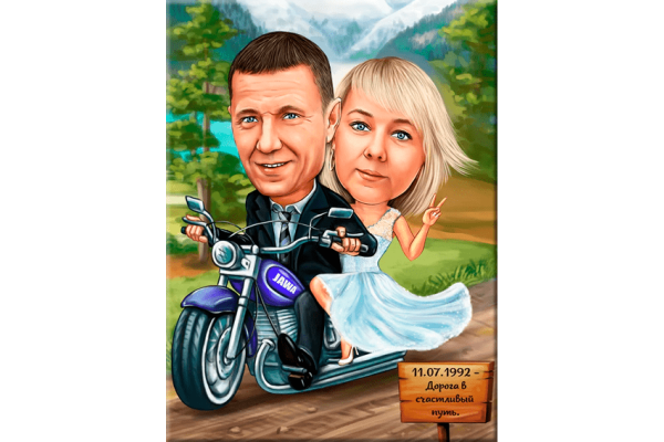 Карикатуры на холсте