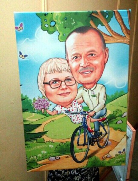 Шарж маслом